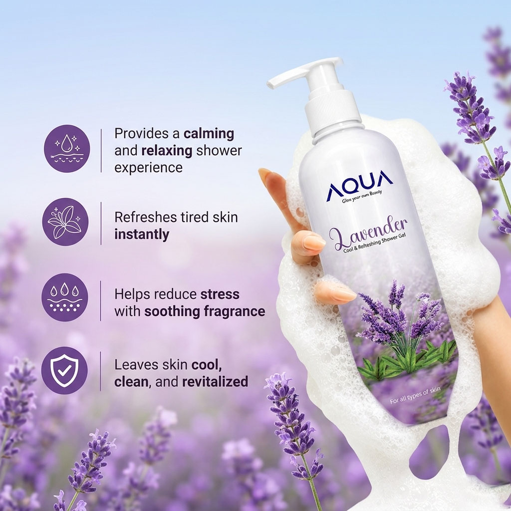 LAVENDER – Cool & Refreshing Shower Gel (250ml)